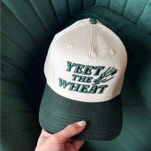 YEET THE WHEAT Green/Cream Hat